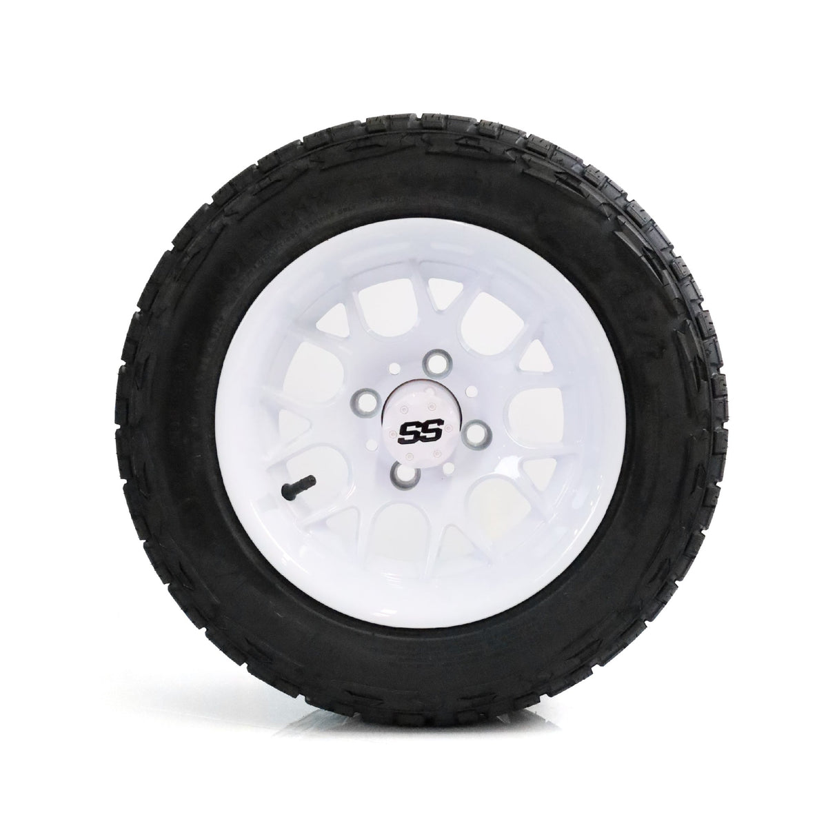 SS Wheels Alpha 12x7 Gloss White & X Comp X/T Tire Package
