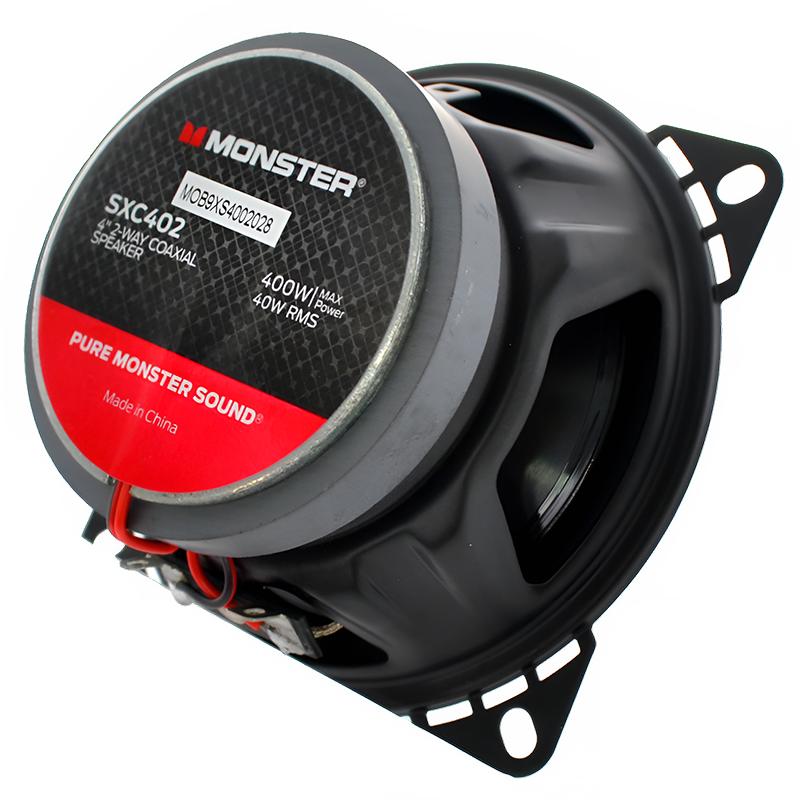 Monster SXC402 4" 2-Way Coaxial Speakers 4″ (Pair) Monster Audio