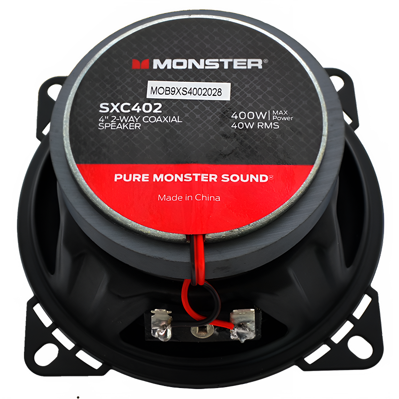 Monster SXC402 4" 2-Way Coaxial Speakers 4″ (Pair) Monster Audio