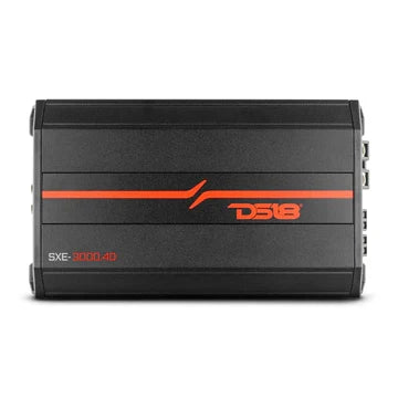 DS18 SXE-3000.4D SXE Class D 4-Channel Full-Range Car Amplifier 4 x 200 RMS @4 Ohm 3000 Watts DS18