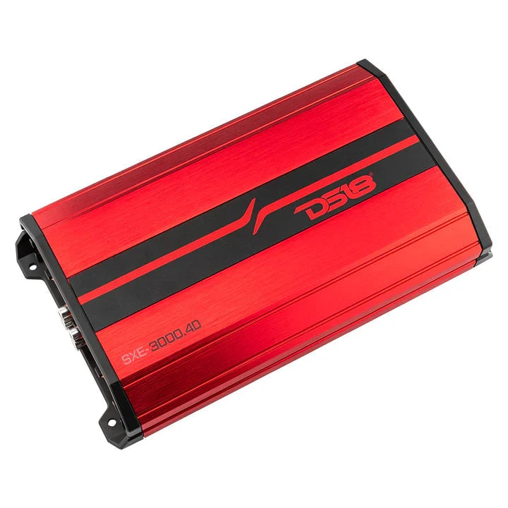 DS18 SXE-3000.4D SXE Class D 4-Channel Full-Range Car Amplifier 4 x 200 RMS @4 Ohm 3000 Watts DS18