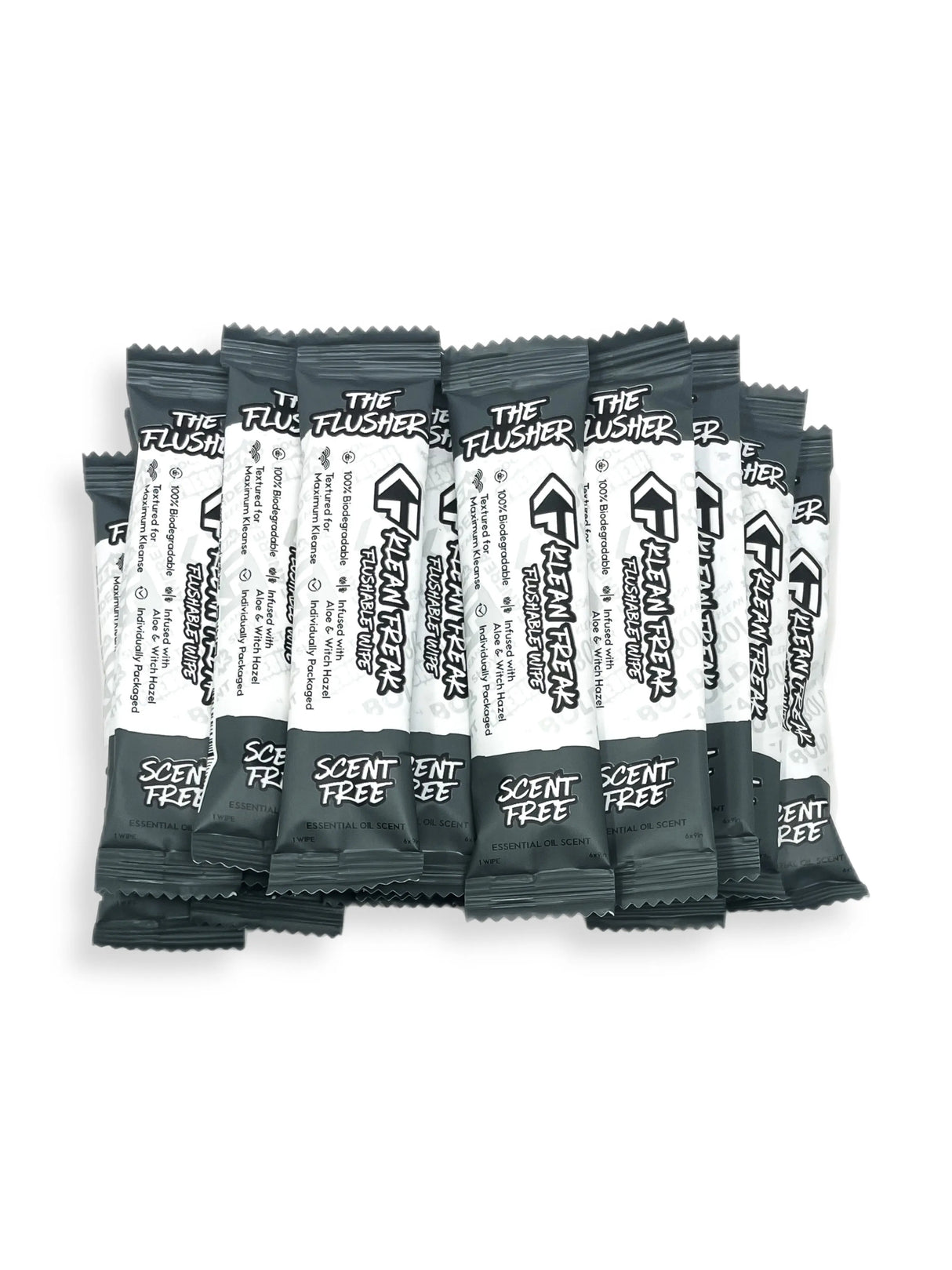 The Flusher - 100 Pack - Flushable Wipes Klean Freak