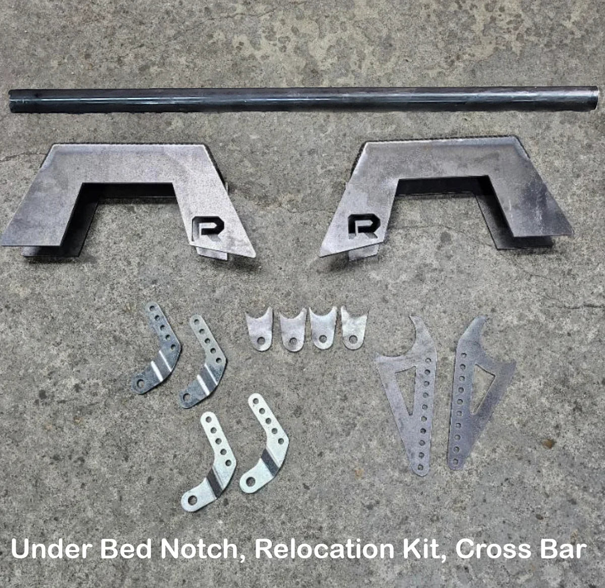 1999-2006 Silverado Shock Relocation Under Bed Notch with 1 Crossbar