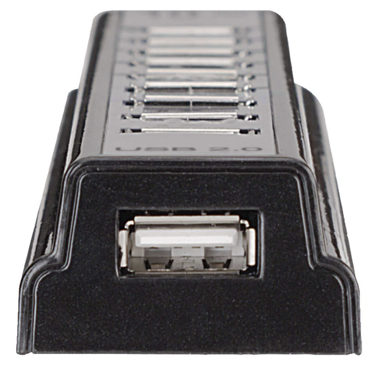 Hi-Speed USB Desktop Hub with 10 USB 2.0 Type-A Ports TekShack
