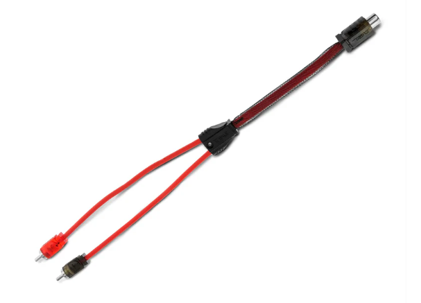 DS18 Level 2 RCA 100% Copper OFC Y Connector 1 FEMALE to 2 MALE - RED