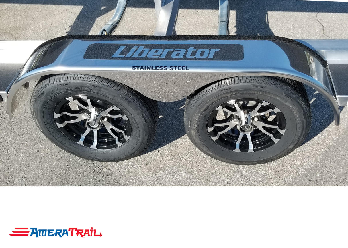 Tandem Stainless-Steel Tear Drop Fender, Available w/ Fender Pad - Amera Trail Original Equipment.