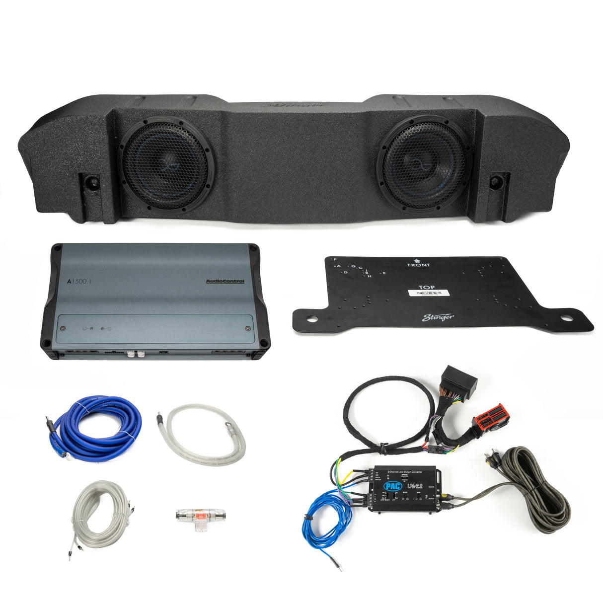 Stinger Plug & Play Mono Amp & Sub Bundle I '20- '23 Jeep JT Gladiators