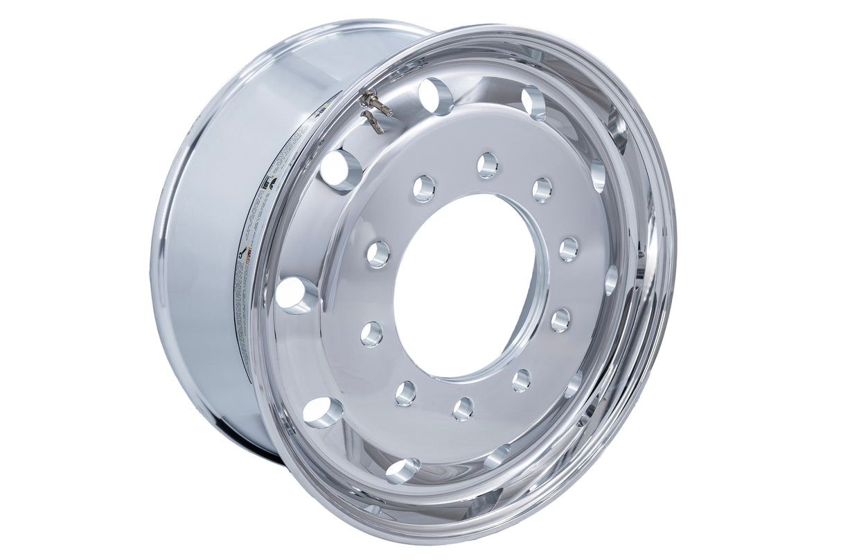 22.5 Aluminum Wheels – Polished Forged 22.5x9 Flat Face Front Hub Pilot Rims