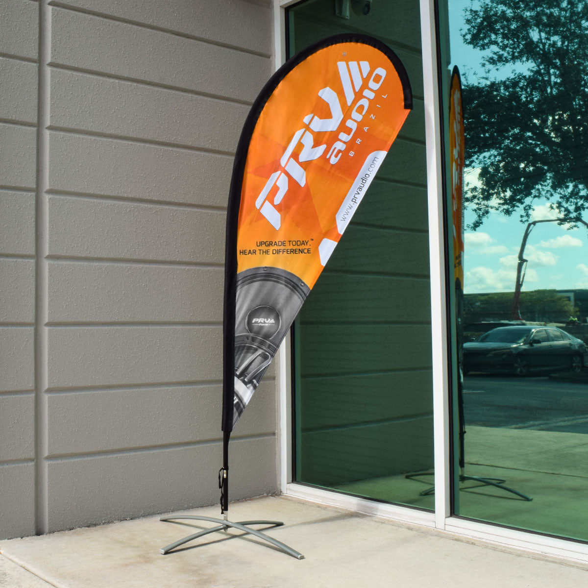 PRV Audio Small Teardrop Flag Double-Sided 2.5ft x 9ft