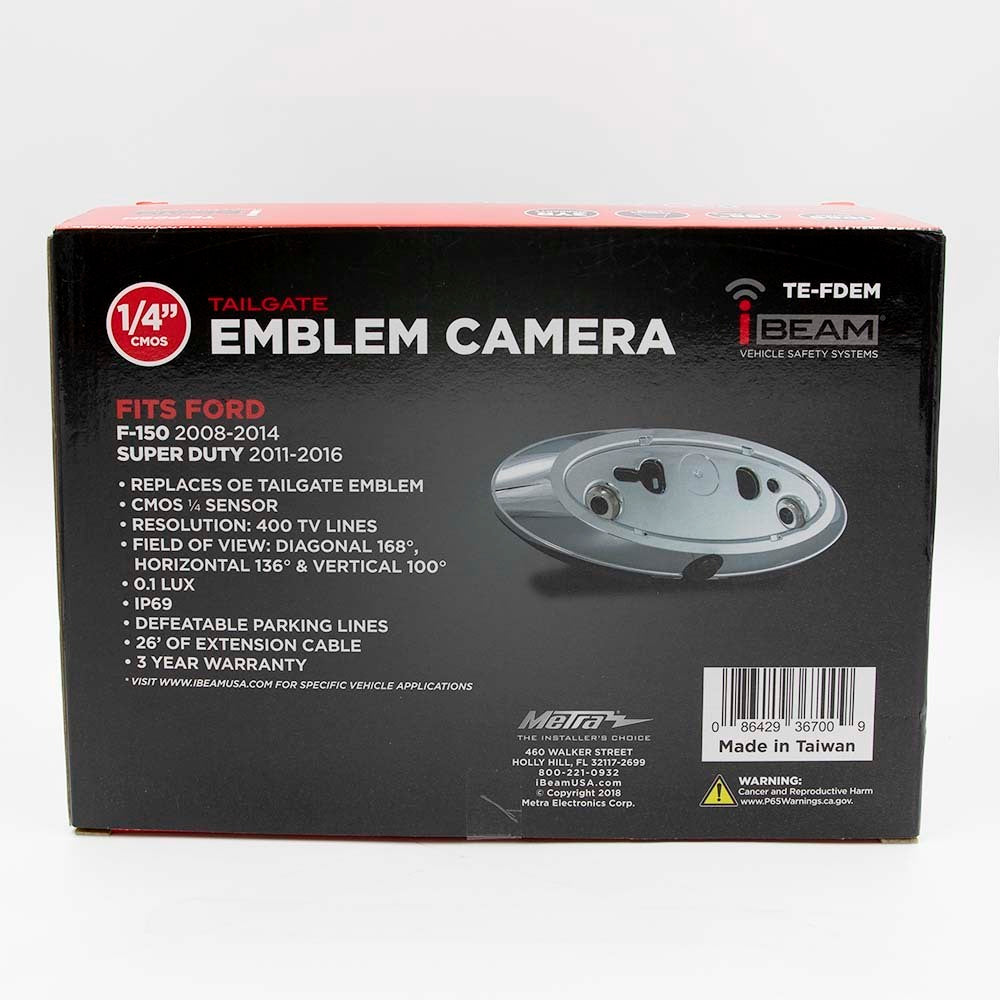 iBEAM TE-FDEM Ford Trucks Emblem Camera 2003-2017 iBEAM