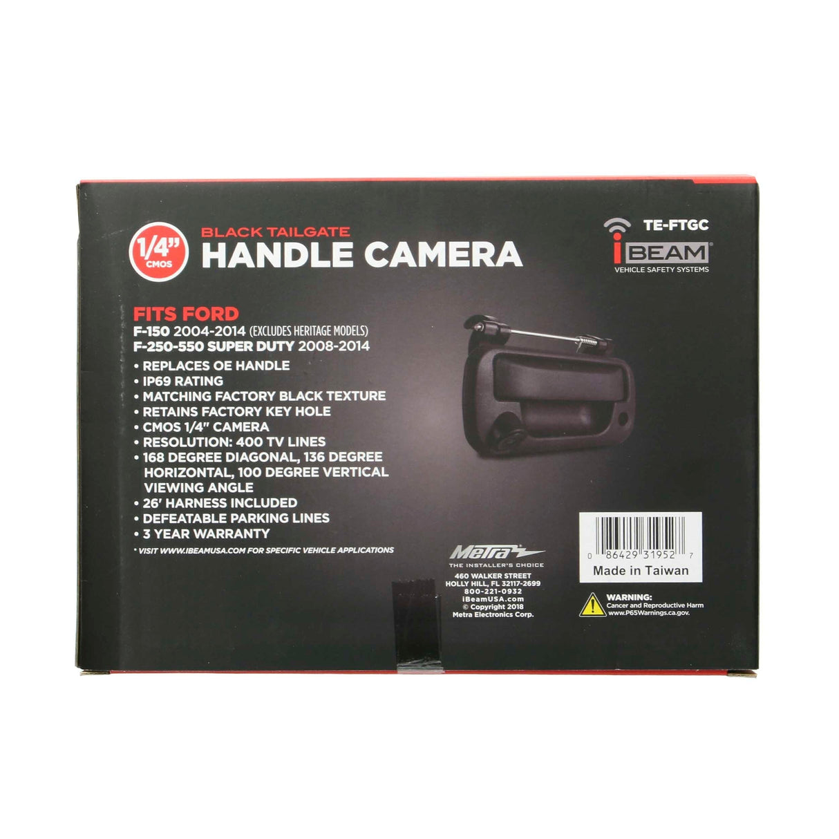 iBeam TE-FTGC Ford Factory Replacement Tailgate Handle Camera iBEAM