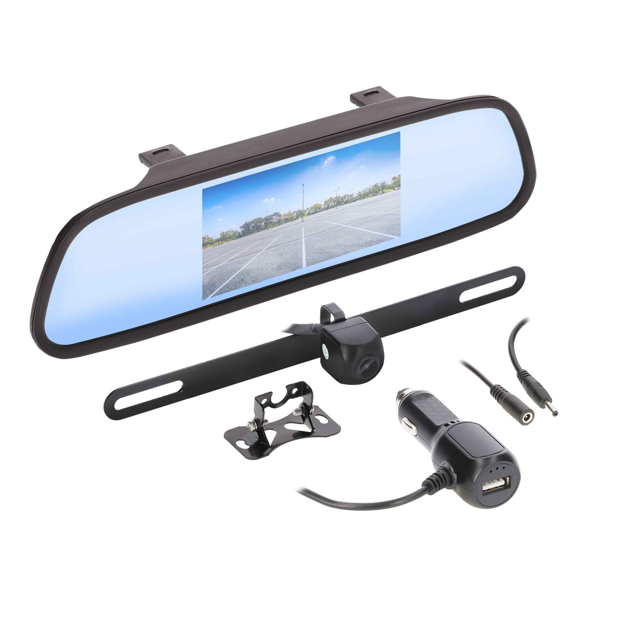iBEAM TE-WKMR43 Wireless 4.3 Inch Mirror/Monitor and Camera iBEAM
