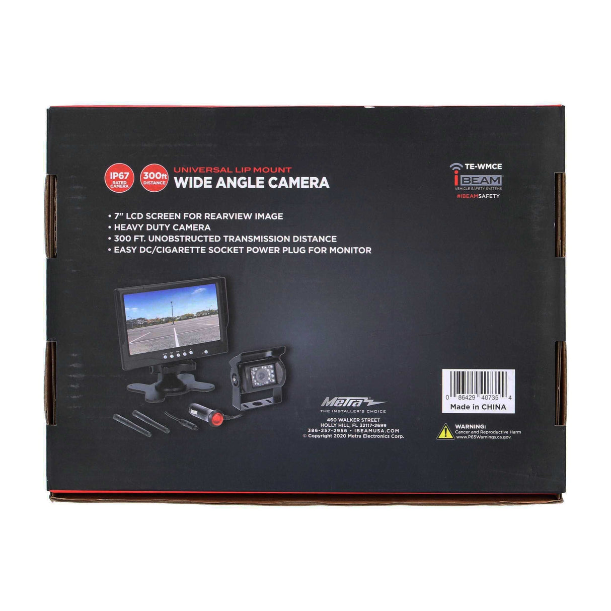 iBEAM TE-WMCE Universal Wireless 7” Monitor and Commercial Camera iBEAM