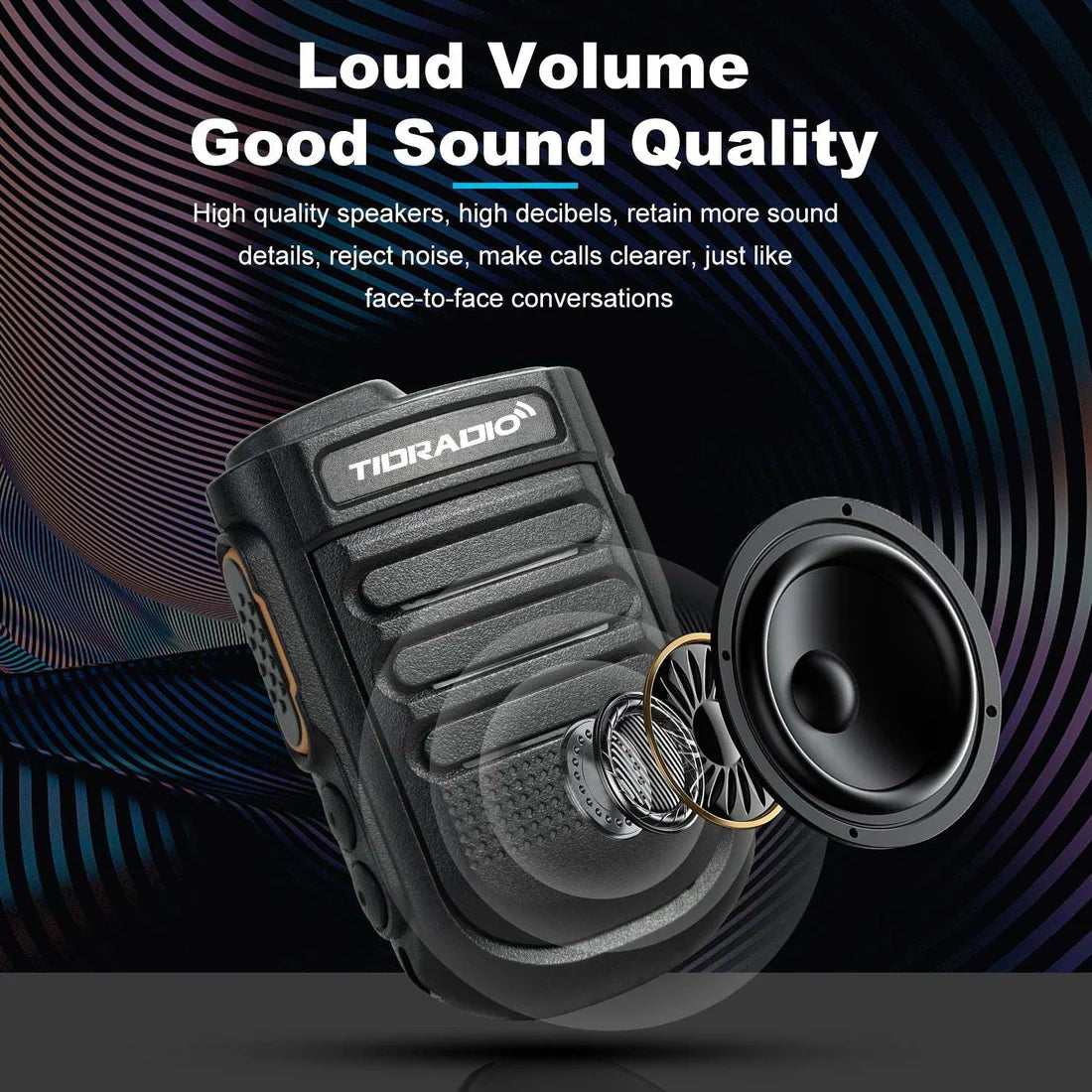 TIDRADIO Wireless Bluetooth Speaker Mic TIDRadio