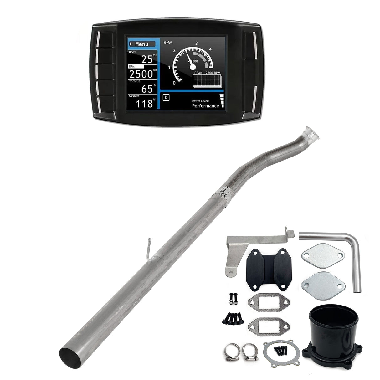 2007.5-2009 6.7L Ram Cummins 4“ DPF/DEF/EGR Delete All-in-One Kit TruckTok