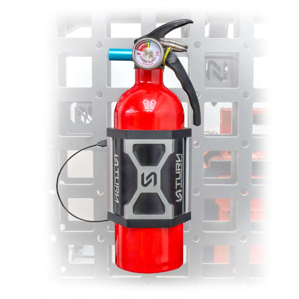 Quick Release Fire Extinguisher Mount | Universal Mount + L-Track Mounting Kit Turn Offroad