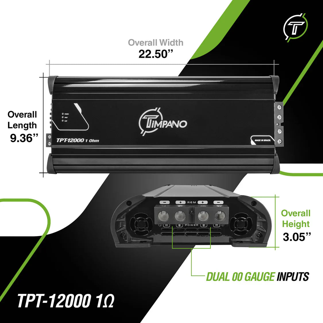 TPT-12000 1 Ohm Amplifier Timpano Audio