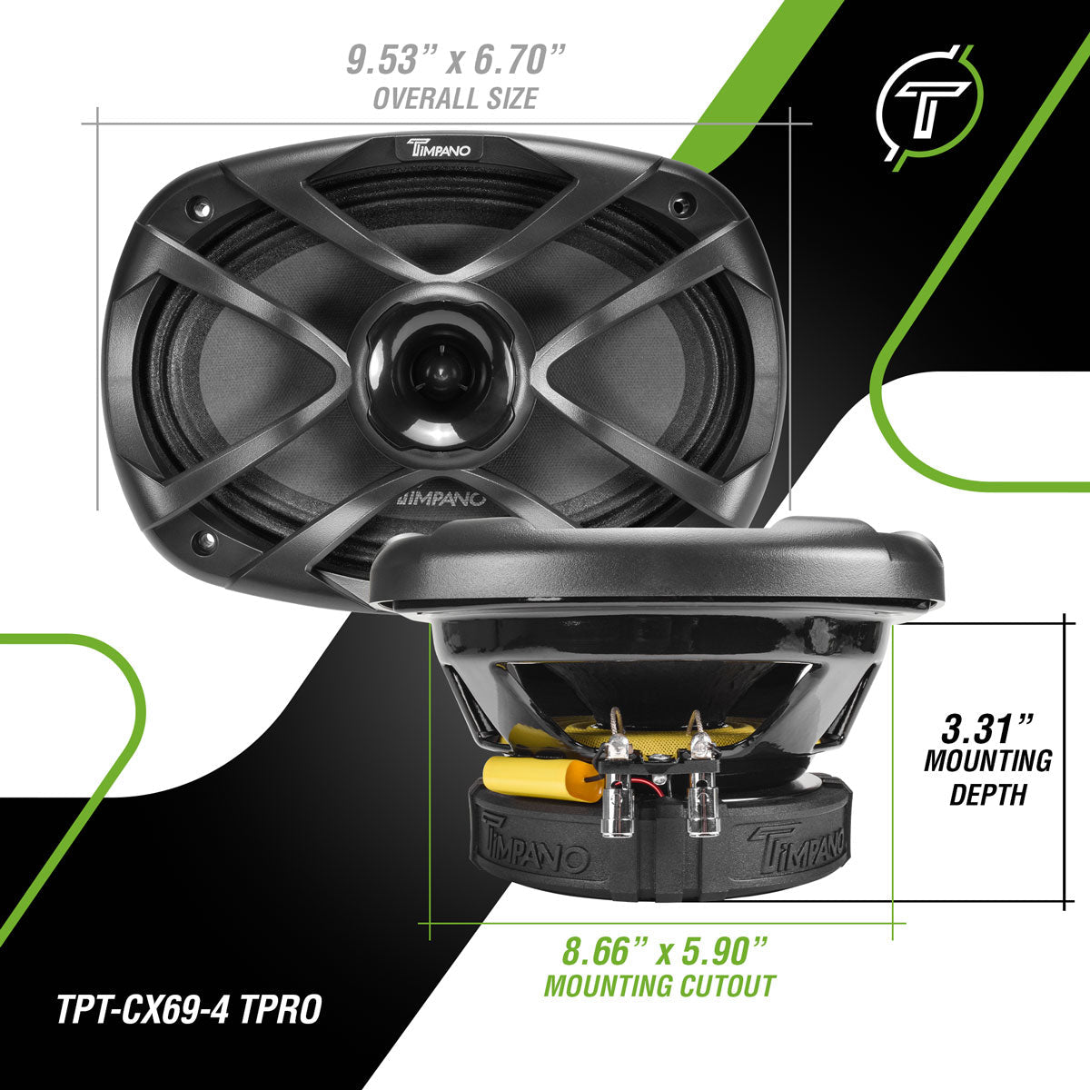TPT-CX69-4 TPRO Coaxial Timpano Audio