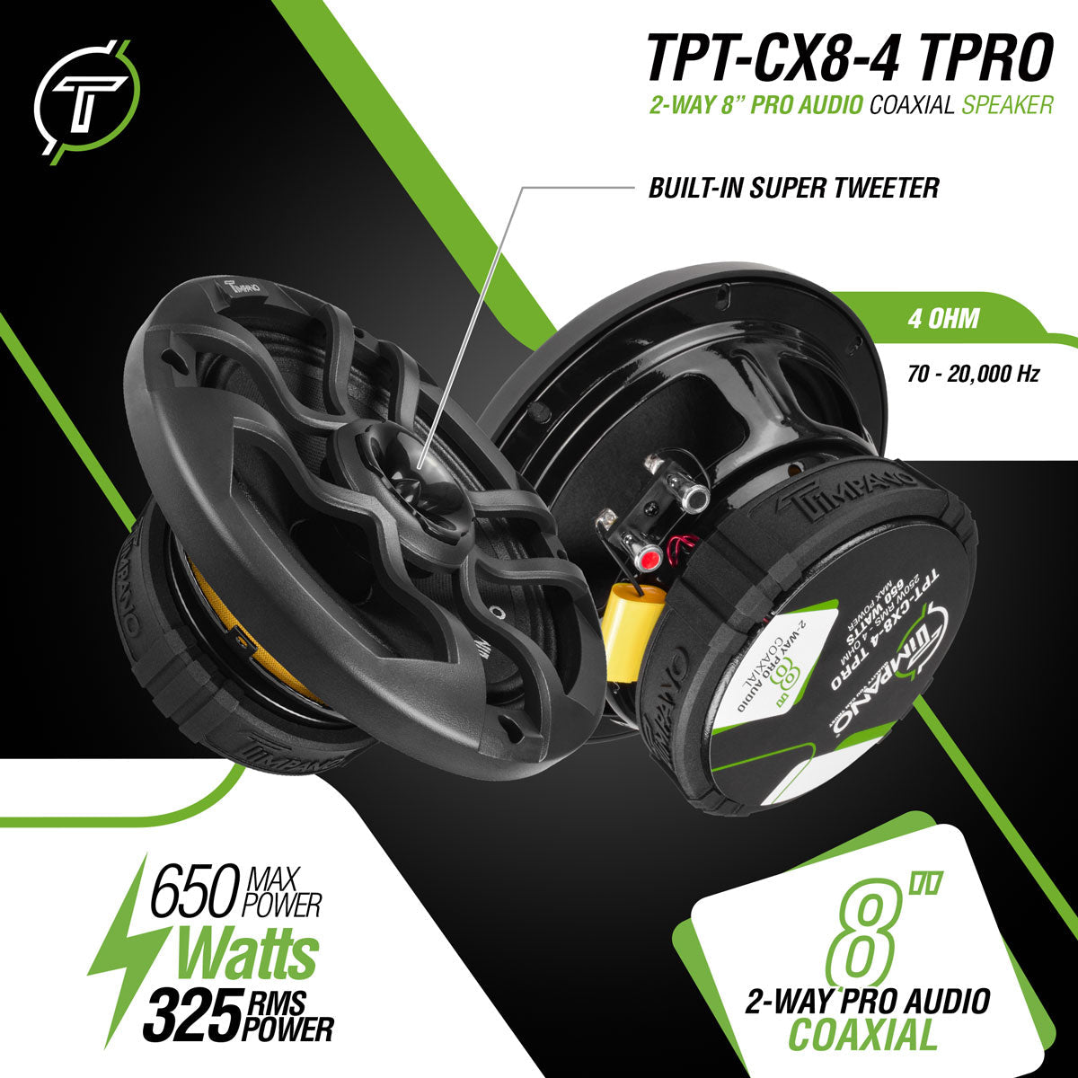 TPT-CX8-4 TPRO Coaxial Timpano Audio