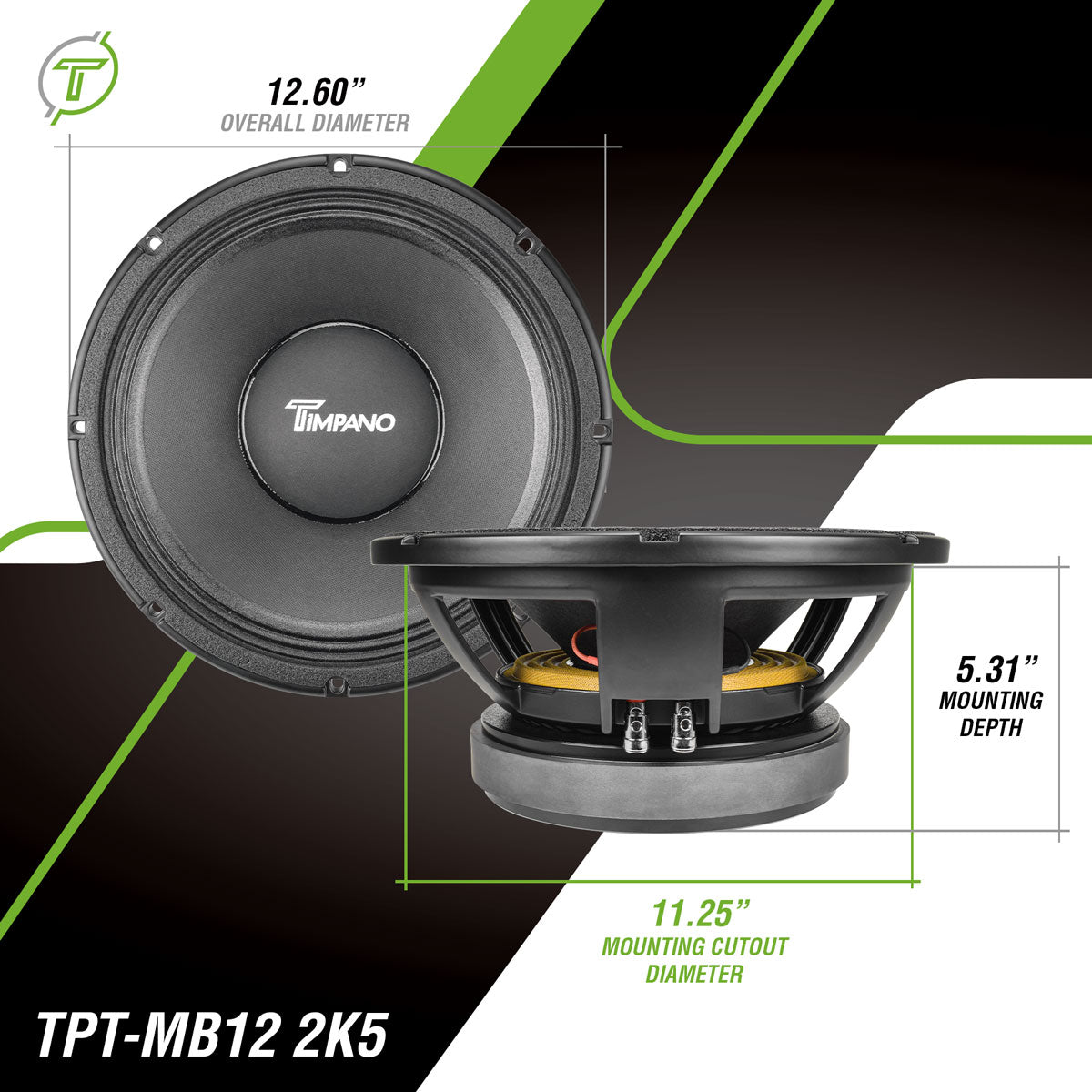 TPT-MB12 2K5 Midbass Timpano Audio