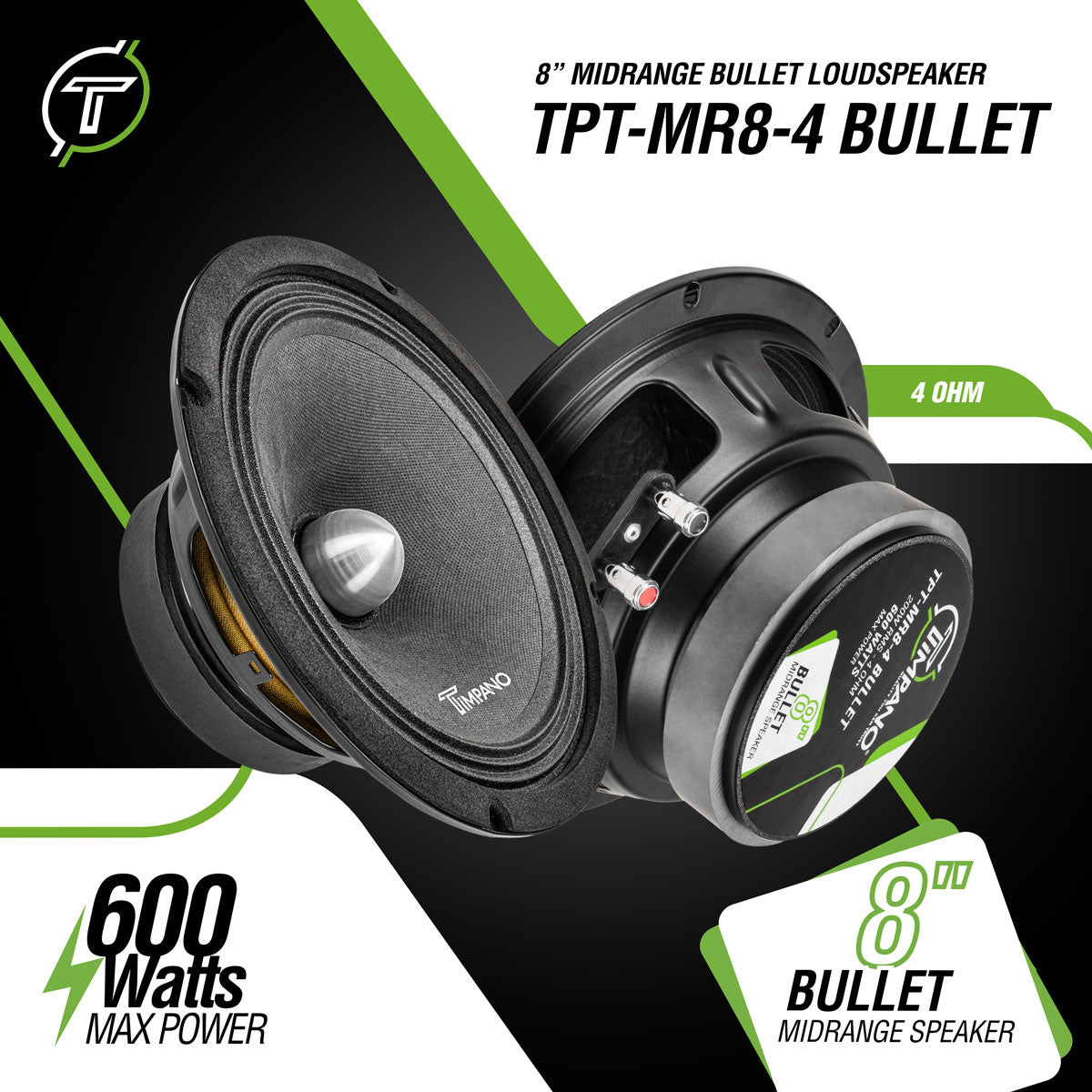 TPT-MR8-4 BULLET Midrange Timpano Audio
