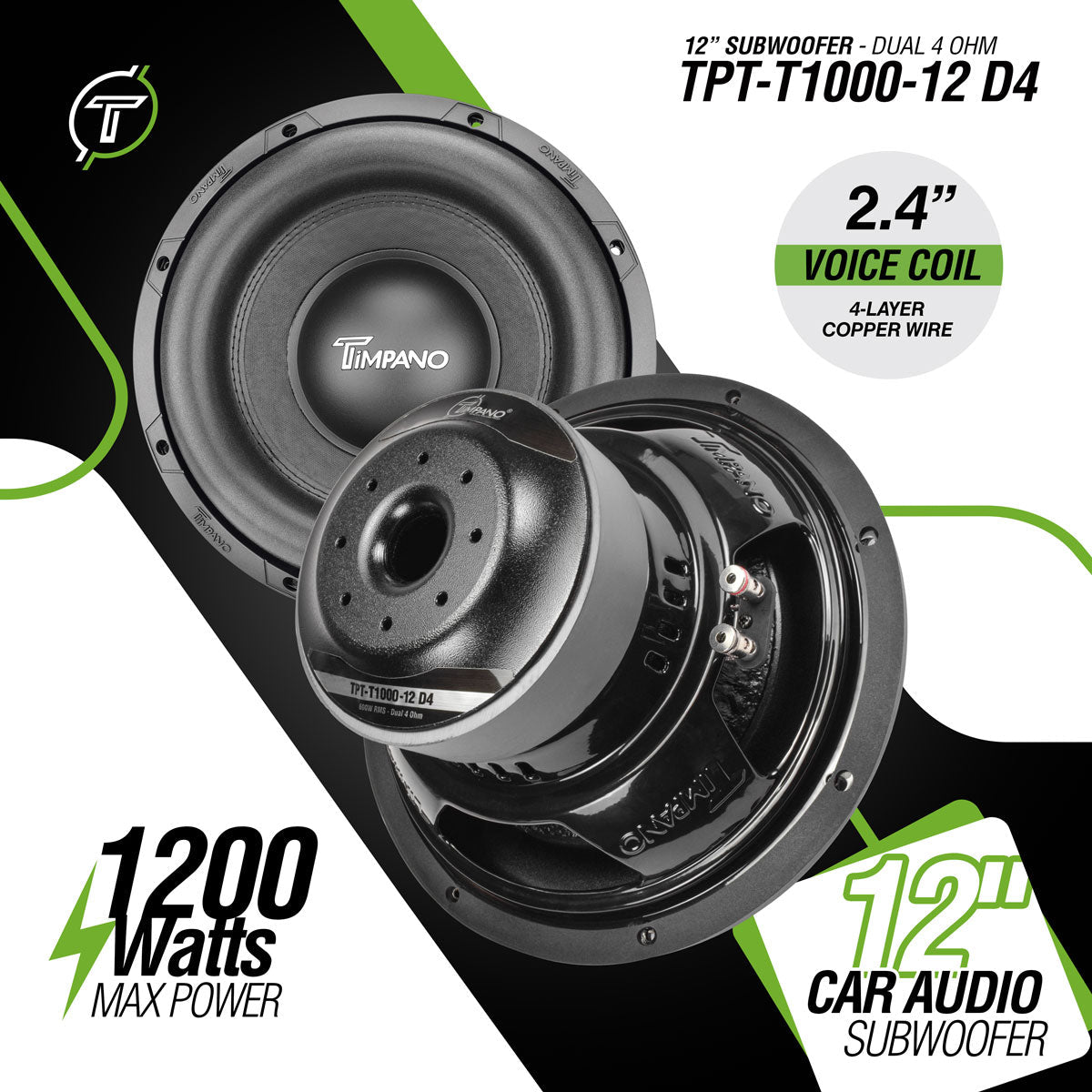 TPT-T1000-12 D4 Subwoofer Timpano Audio
