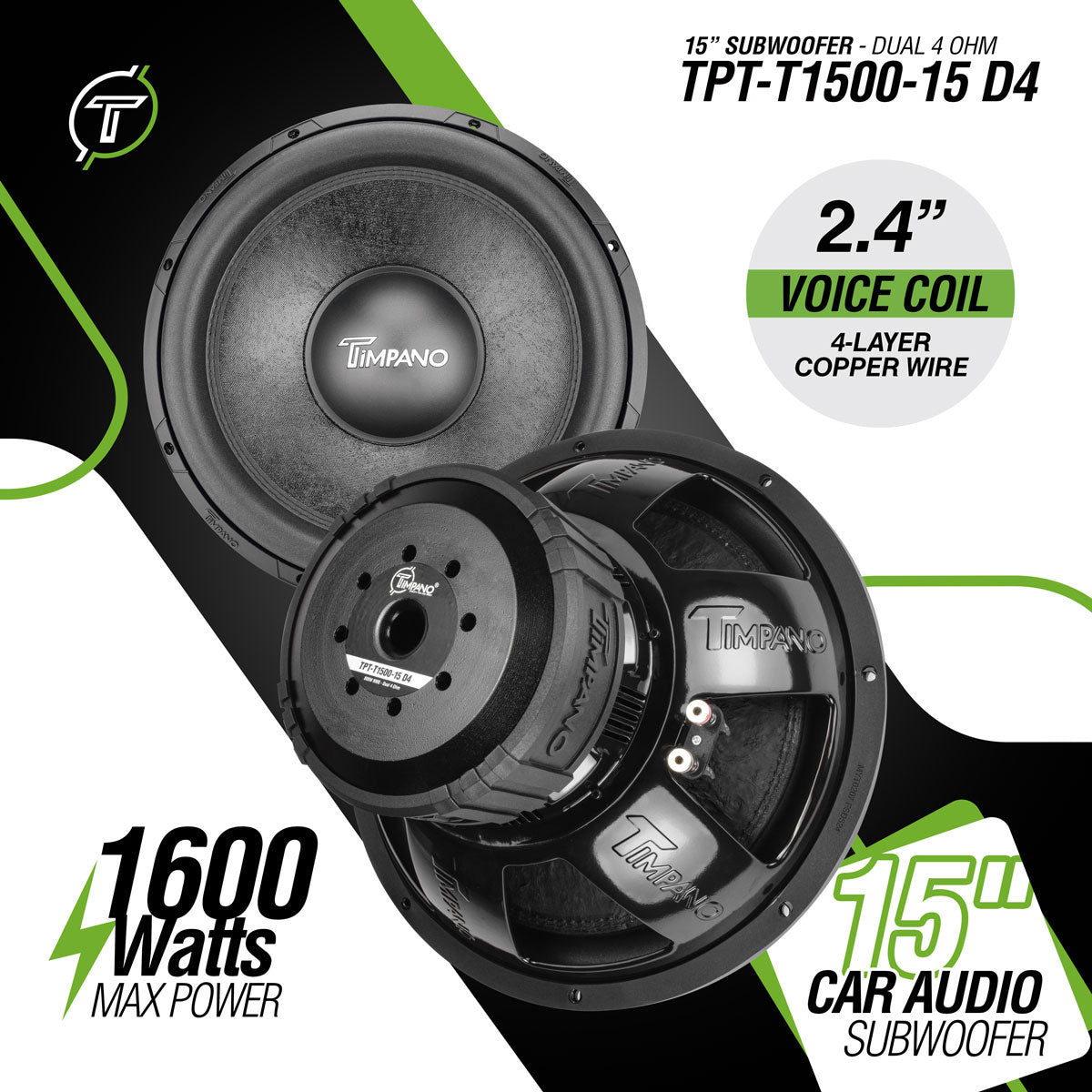 TPT-T1500-15 D4 Subwoofer Timpano Audio