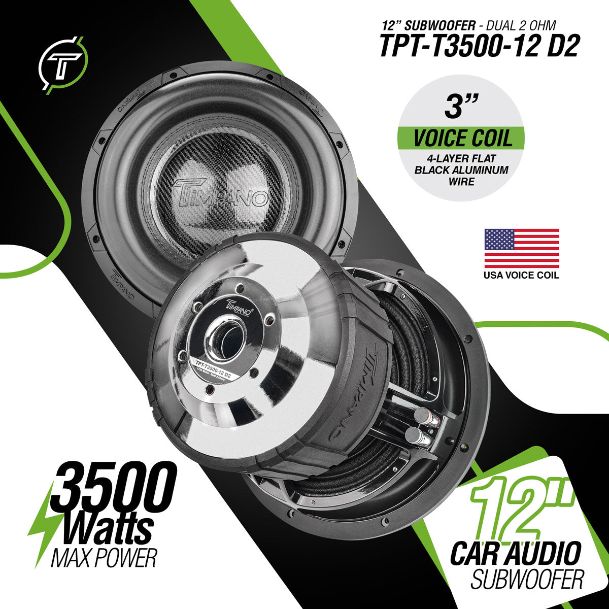 TPT-T3500-12 D2 Subwoofer Timpano Audio