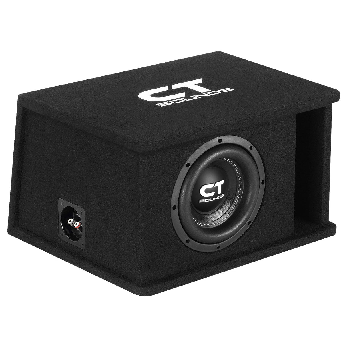 TROPO-1X8D2 // Single 8” 800W Loaded Ported Car Subwoofer Box CT Sounds