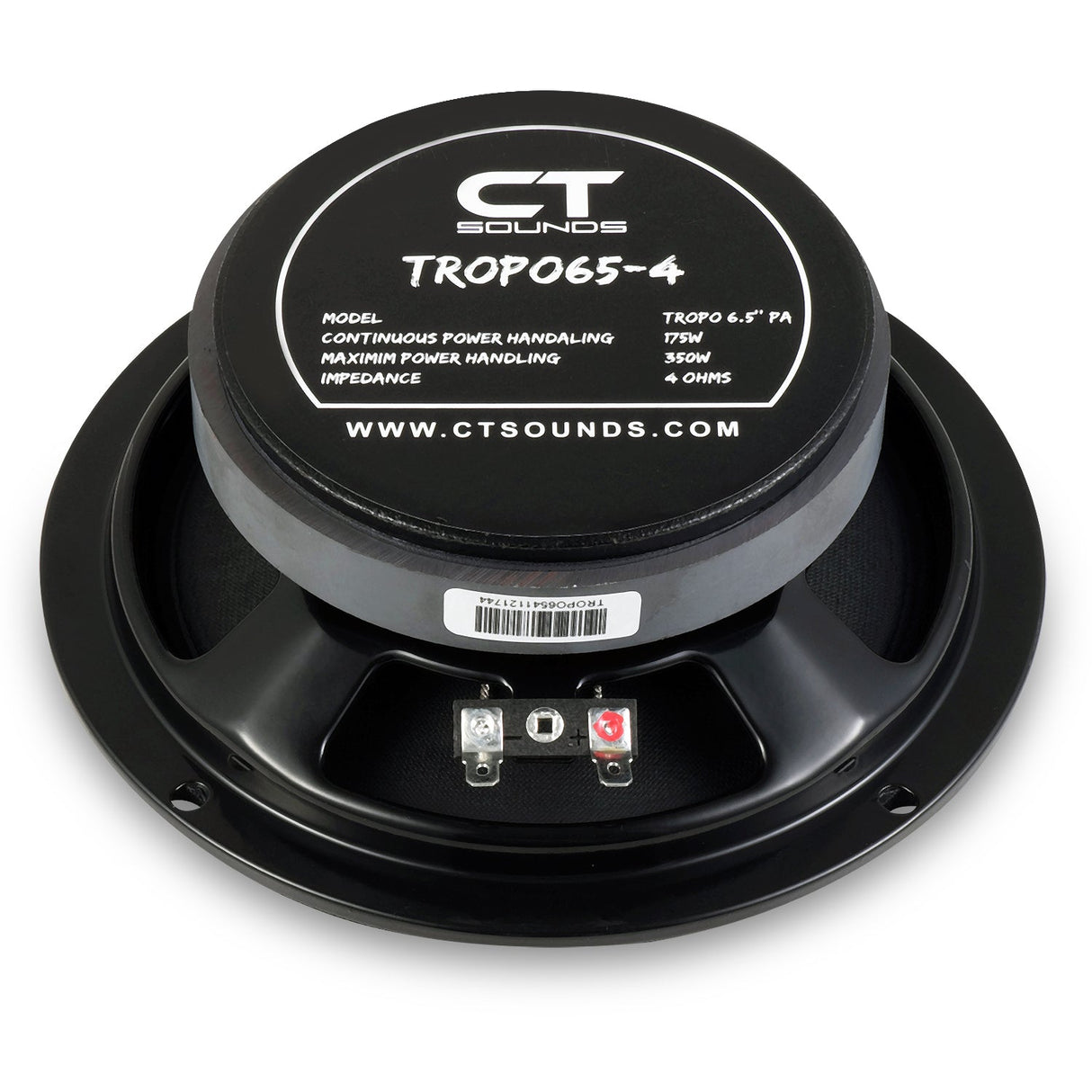 TROPO65-4 // 175 Watts RMS 6.5" Shallow Midrange Speaker CT Sounds