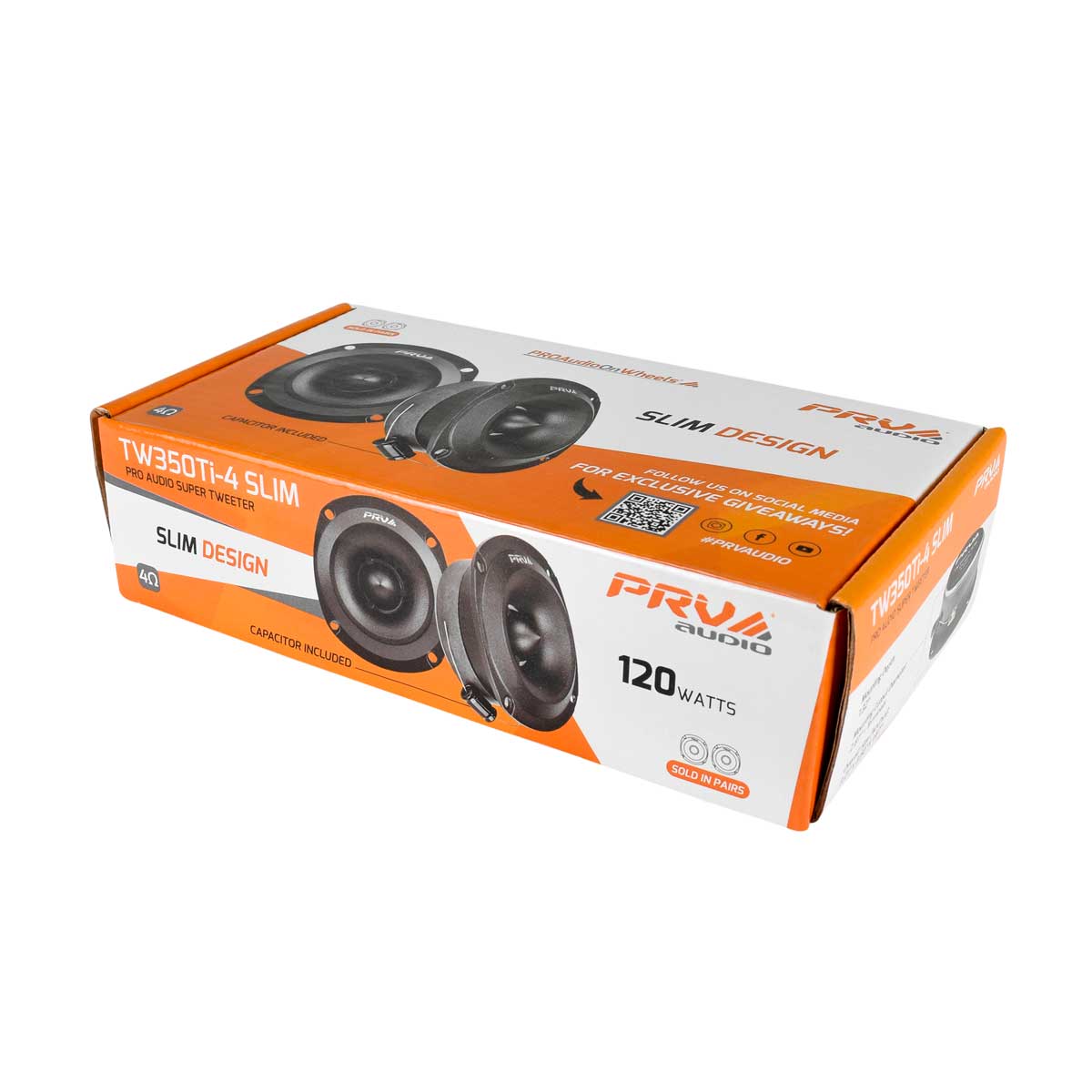 PRV Audio TW350Ti-4 SLIM 3.5" 120W RMS Super Bullet Tweeters (Pair) PRV Audio