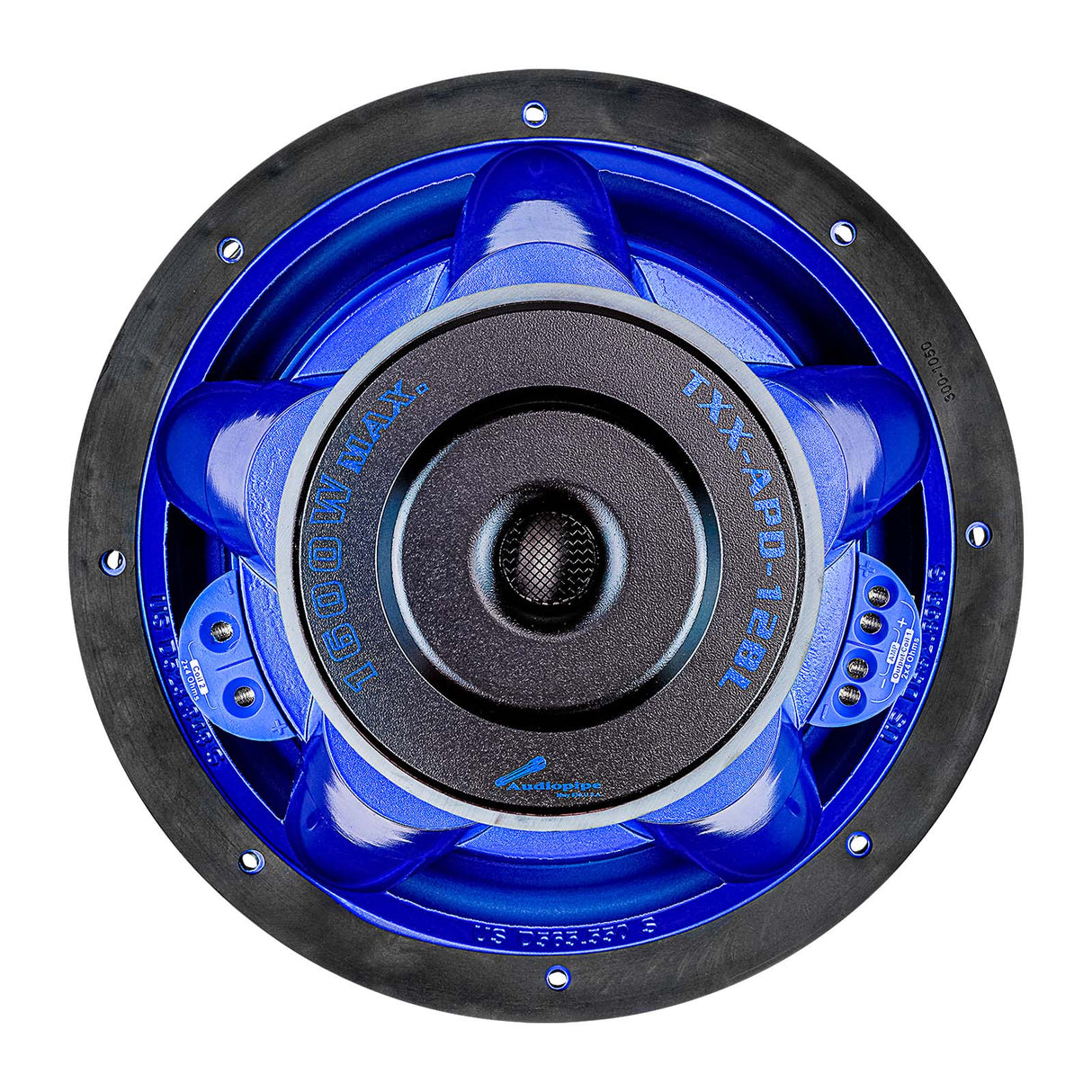 12" Eye Candy Aluminum Cone Subwoofer (TXX-APD-12BL) Audiopipe