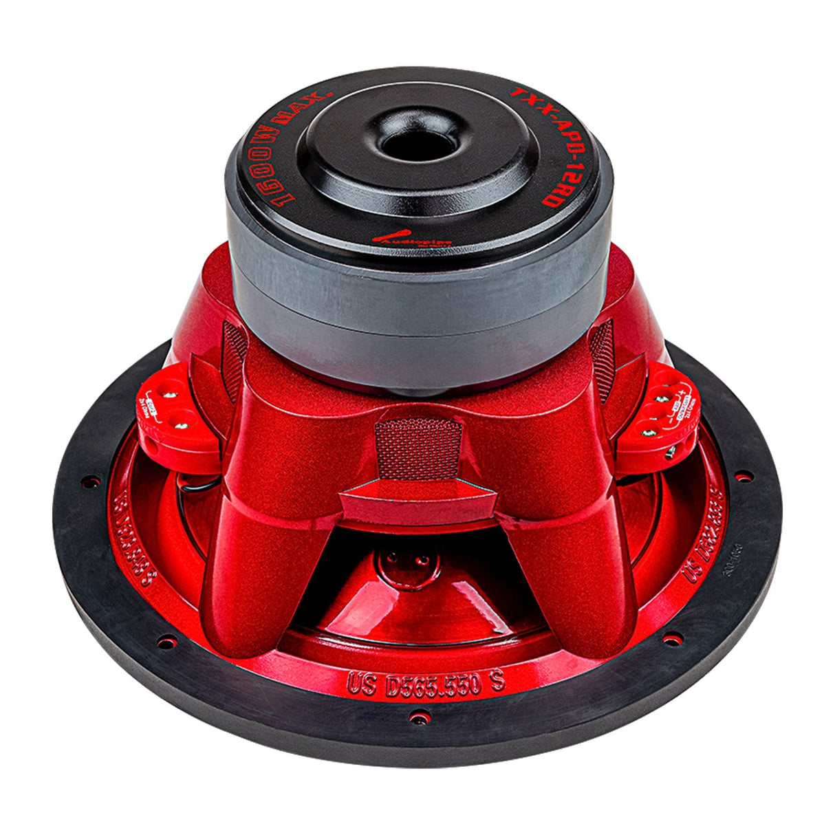 12" Eye Candy Aluminum Cone Subwoofer (TXX-APD-12RD) Audiopipe