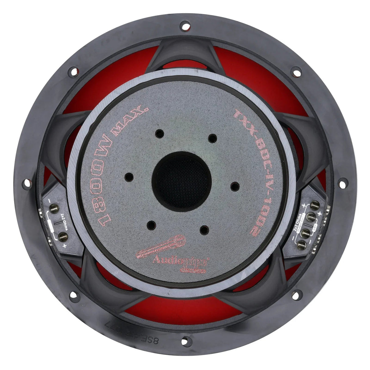 Audiopipe TXX-BDC-IV-10D2 | 10" 900W RMS Quad Stack Composite Cone Subwoofer DVC Audiopipe