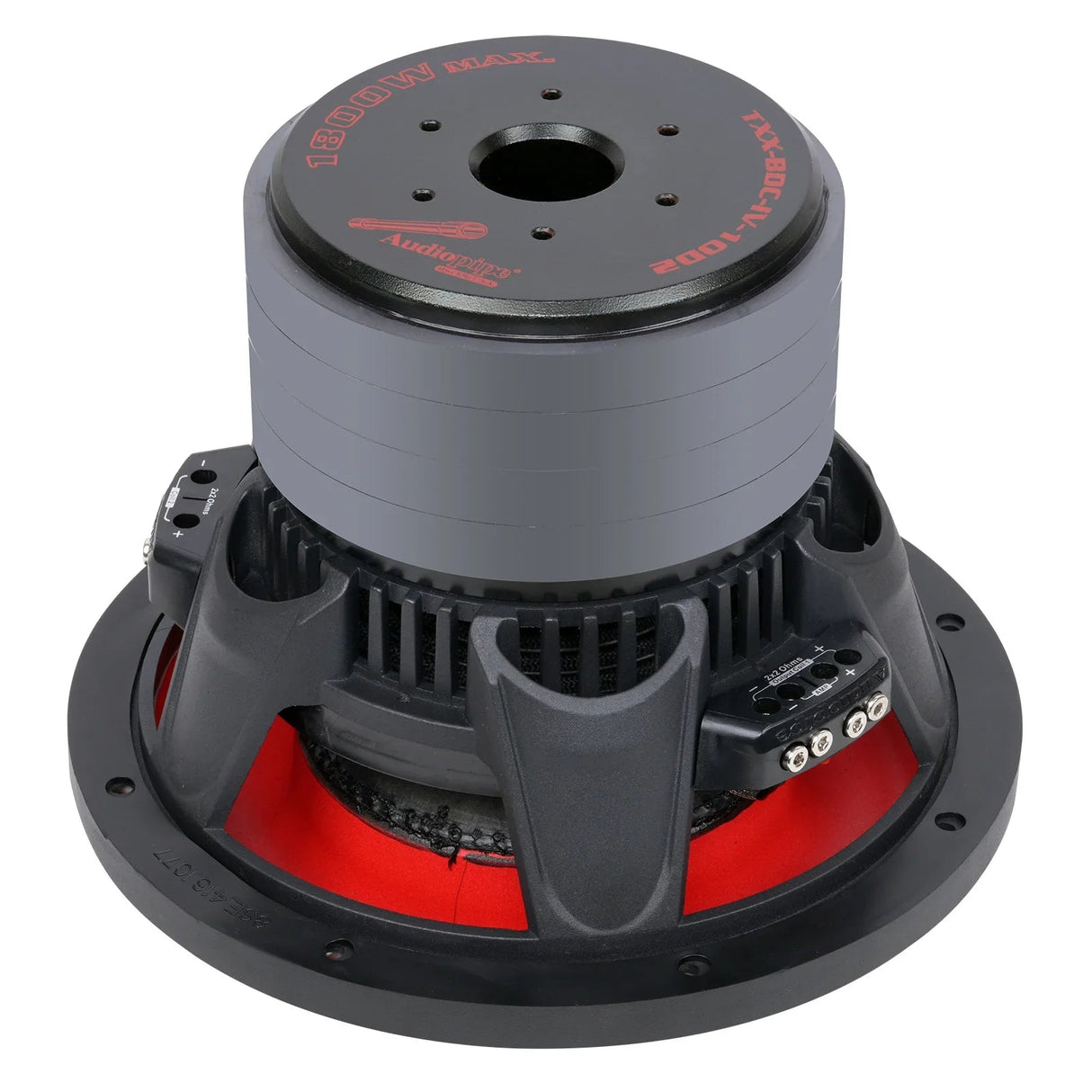 Audiopipe TXX-BDC-IV-10D2 | 10" 900W RMS Quad Stack Composite Cone Subwoofer DVC Audiopipe