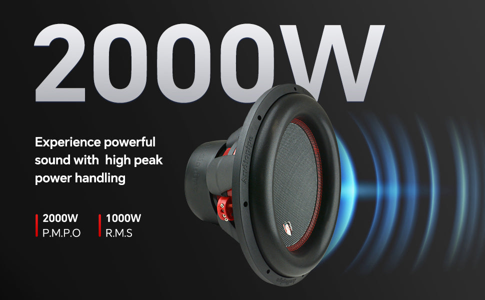 TXX-BDD2-15 15” Double Stack High Power Subwoofer Audiopipe