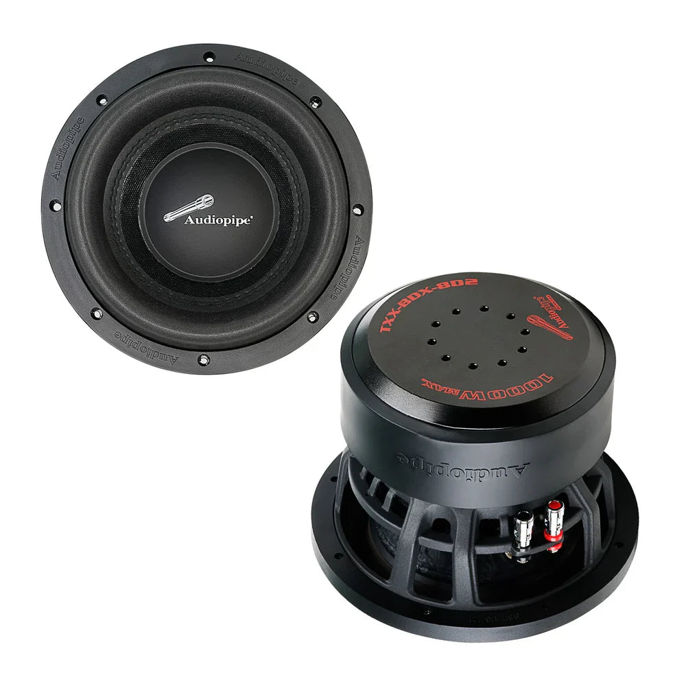 Audiopipe TXX-BDX-8D2 8" 500W RMS Competition Subwoofer DVC 2-Ohm Audiopipe