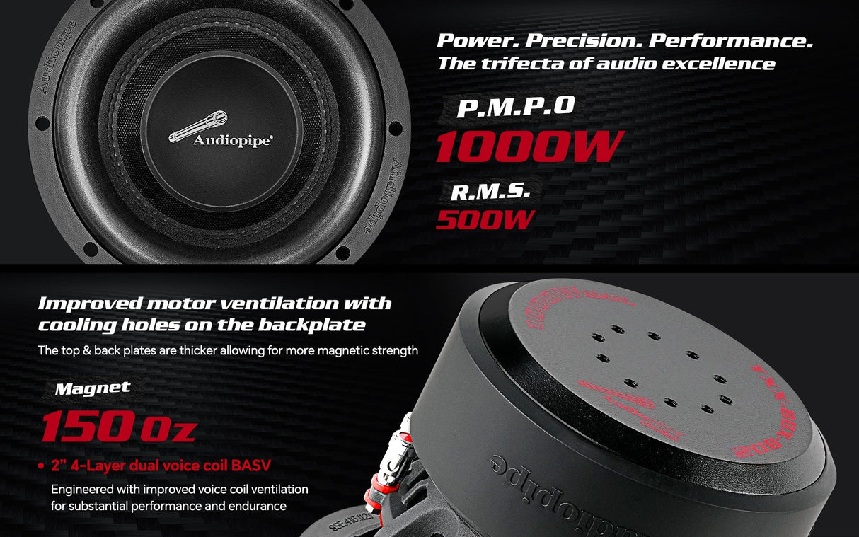 8" Competition Subwoofer (TXX-BDX-8D2) Audiopipe
