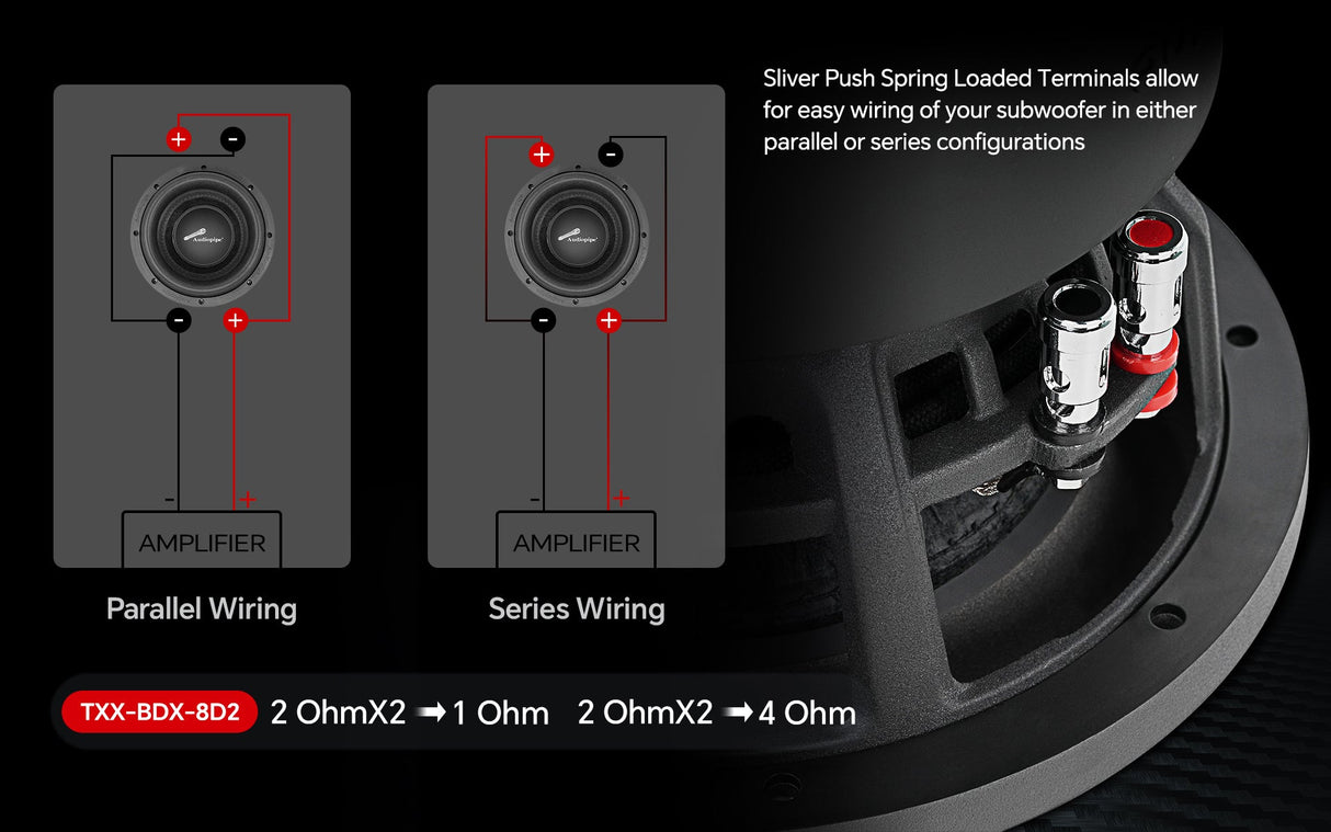 8" Competition Subwoofer (TXX-BDX-8D2) Audiopipe