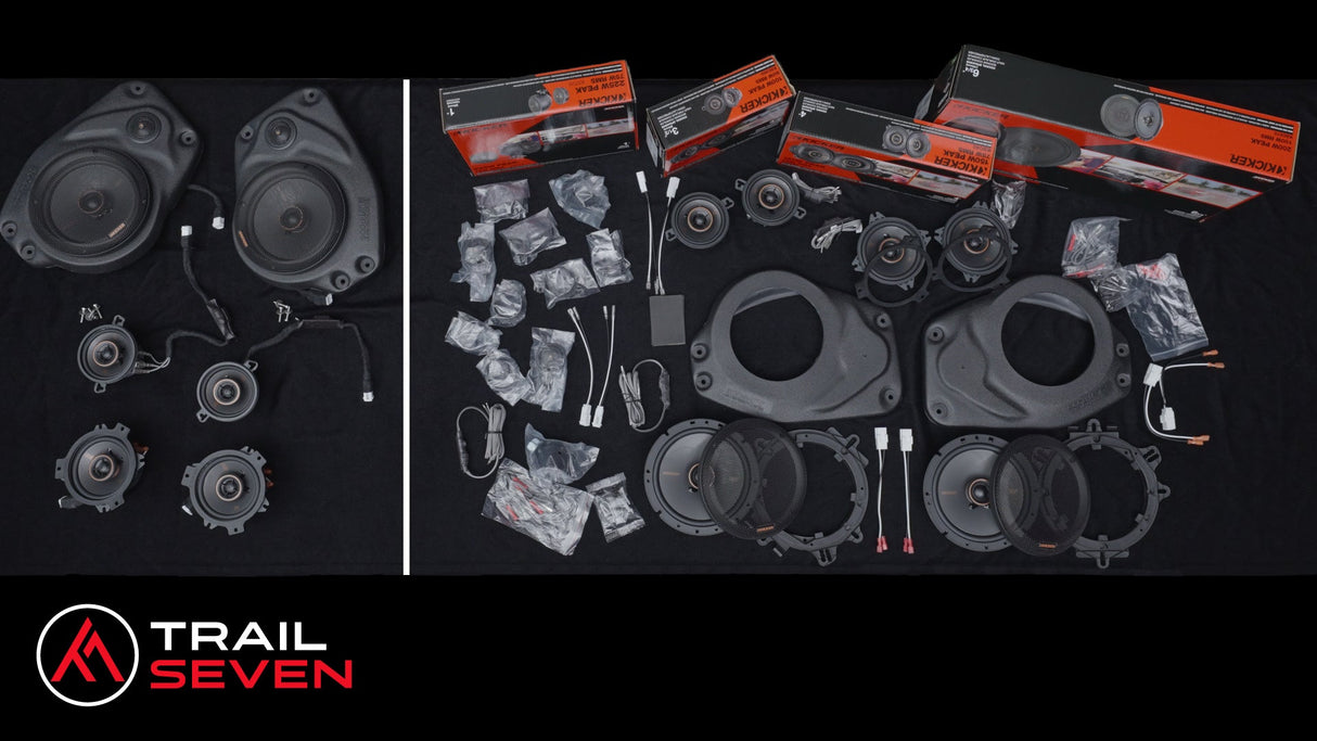 Kicker KS Plug & Play Speaker Bundle Upgrade (Non-Factory Amplified) I '18-'23 JL/ '20-'23 JT