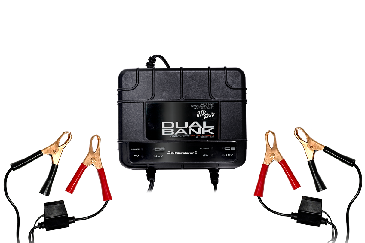 Dual-Bank Battery Charger / Maintainer | UTVS-BCM2 UTV Stereo