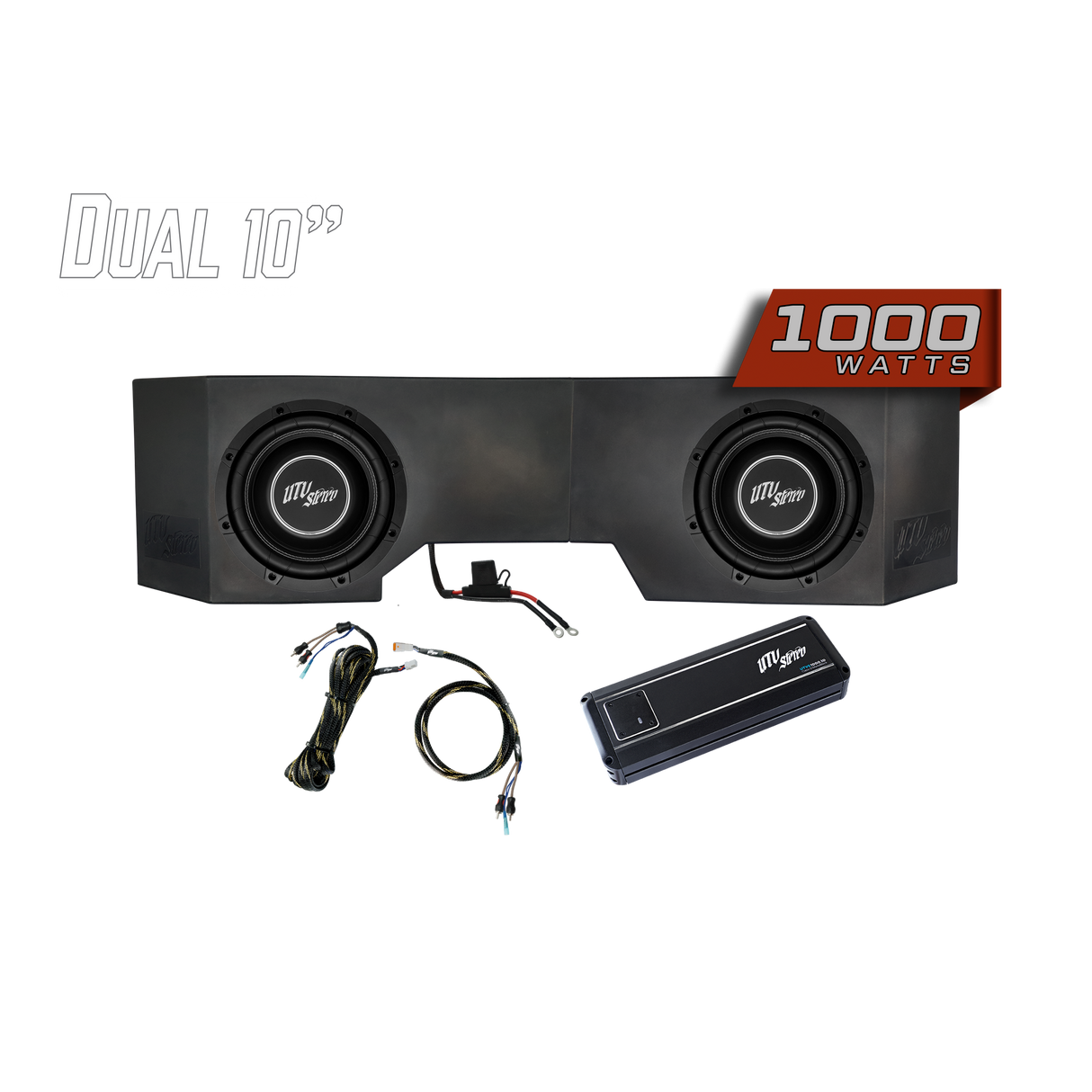 Can-Am® Defender HD10 1000W Dual 10" Subwoofer Kit | UTVS-DEF-SUB-1000-2