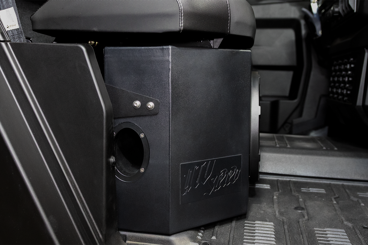 Can-Am® Defender HD11 Vented 10" Rear Passenger Subwoofer Enclosure Unloaded | UTVS-DEF2-VENC-PASS-10-REAR UTV Stereo