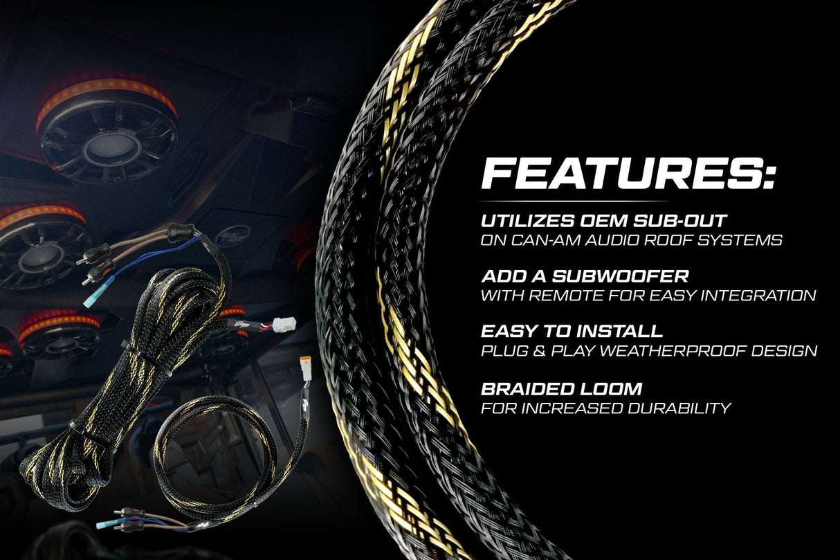 20' RCA Harness | UTVS-HRN-RCA-20 UTV Stereo