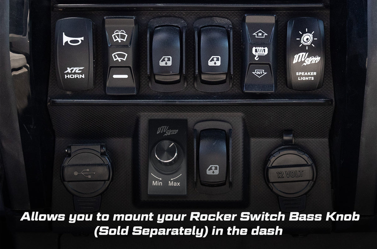 Polaris Ranger 1500 Bass Knob Extension with Sub Out / UTVS-JBL-RC-SUB-OUT-TO-RKR-BASS UTV Stereo