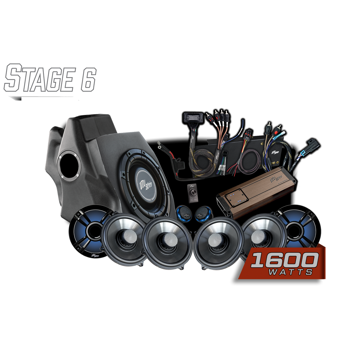 '20-'24 RZR® Pro Series Ride Command® Stage 6 Stereo Kit | UTVS-PRO-S6-RC UTV Stereo