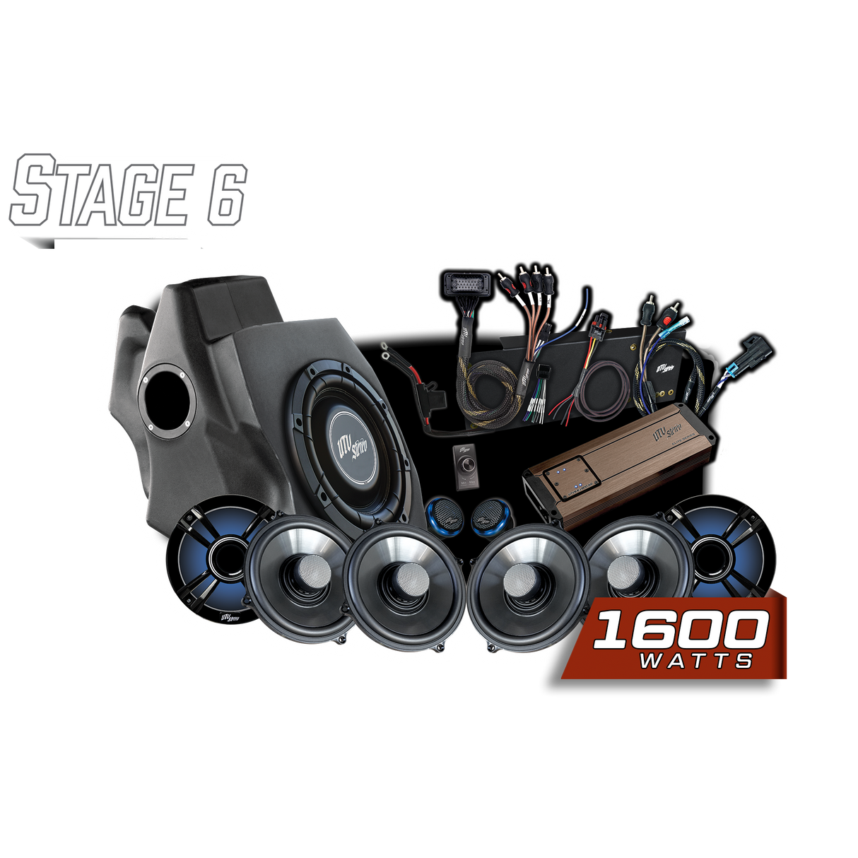 '20-'24 RZR® Pro Series Ride Command® Stage 6 Stereo Kit | UTVS-PRO-S6-RC UTV Stereo