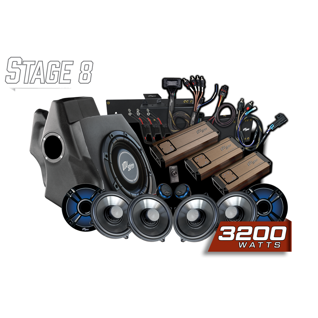 '20-'24 RZR® Pro Series Ride Command® Stage 8 Stereo Kit | UTVS-PRO-S8-RC UTV Stereo