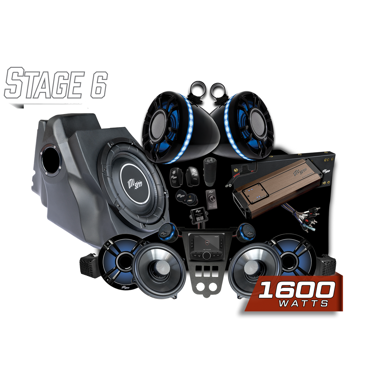 '25-'26 RZR® Pro Series Elite Stage 6 Stereo Kit | UTVS-PRO2-S6-E UTV Stereo