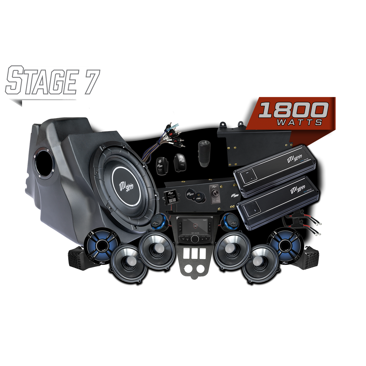 '25-'26 RZR® Pro Series Signature Stage 7 Stereo Kit | UTVS-PRO2-S7-S UTV Stereo
